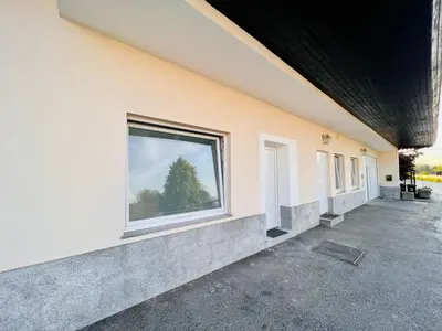 a window on the side of a building at Sunny app in Ljubljana