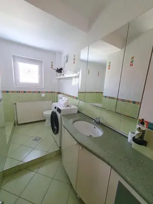 a bathroom with a sink and a toilet at Apartment Sonata in Kamnik