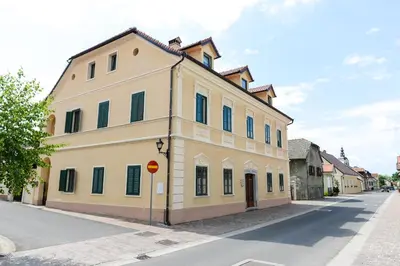 a building on the side of a street at B&B Castanea in Kostanjevica na Krki