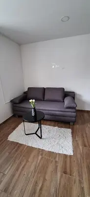a living room with a couch and a table at Maestro I. in Laško
