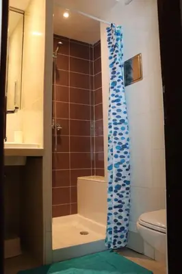 a bathroom with a shower and a toilet at Apartma Luca, Bovec in Bovec