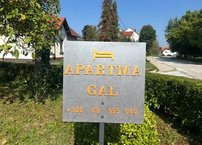 a sign that saysarmacal on the side of a road at APARTMENT GAL in Novo Mesto