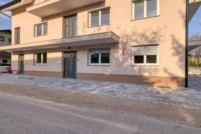 a house on the side of a street at Dragon Residence in Ljubljana