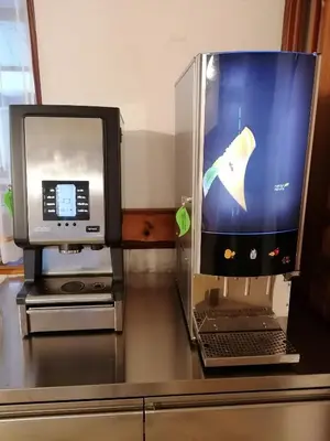 a computer monitor and a laptop on a desk at Domačija Malnarjevi in Villa Slavina