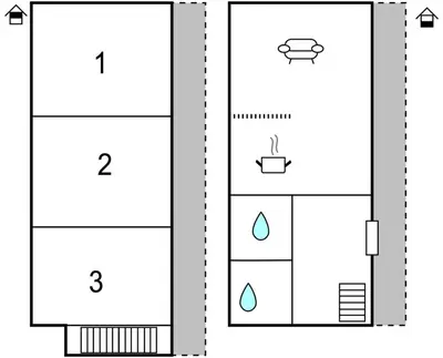 a schematic diagram of a laboratory at 3 Bedroom Amazing Home In Tolmin in Tolmin