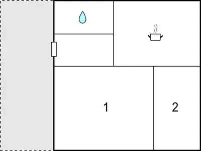 a diagram of three boxes with a water drop at Beautiful Apartment In Mozirje in Mozirje