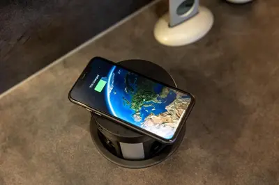 a cell phone in a trash can on a table at Styria Estate, near Terme Olimia Spa Resort in Podplat