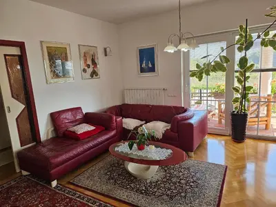 a living room with a couch and a table at apartment AURORA in Rogaška Slatina