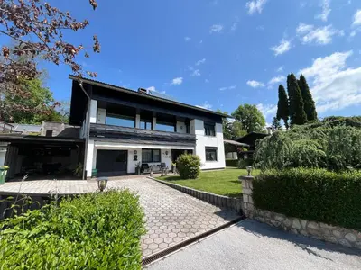 an exterior view of a house with a driveway at Sara`s Guesthouse Bled in Bled