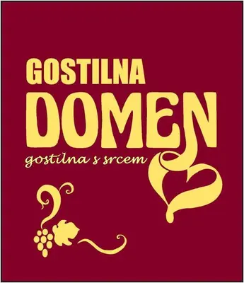 a sign that says possuminaemen with a bunch of grapes at Guesthouse Zorko Gostilna Domen in Smarjeske Toplice