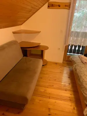 a living room with a couch and a table at Apartments Nune 2 in Zreče