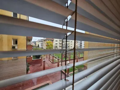 a view from the balcony of a building at Ljubljana Central Suite Martin in the City Center in Ljubljana