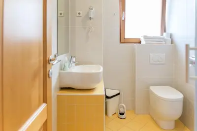 a bathroom with a sink and a toilet at Alpine Spot in Kranjska Gora
