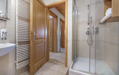 a bathroom with a shower and a sink at 2 Bedroom Awesome Apartment In Pohorje in Pohorje