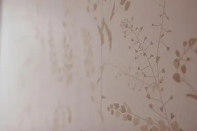 a wall with a floral pattern on it at Luxury 2 bedroom NEW apartment with private parking in Ljubljana