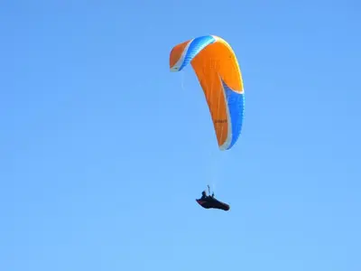 a kite flying in the sky at Apartment Lošč - Podbela in Breginj