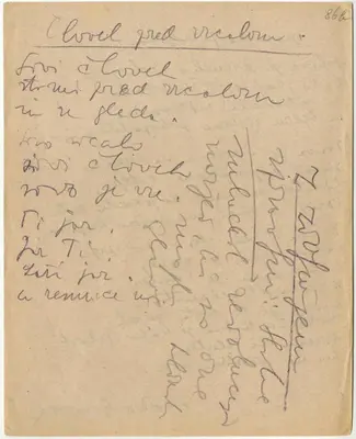 a handwritten handwriting on a piece of paper at Apartma Srečko, Sežana in Sežana