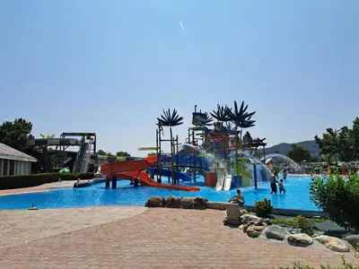 a large water park with a water slide at Brunarica 30 Terme Čatež in Mostec