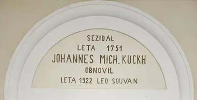 a sign above a window with writing on it at Studio Apartment Sviti TourAs by Town Hall in Ljubljana