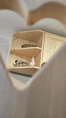 a wooden box with a bunch of animals in it at Studio Barbara in Bohinj