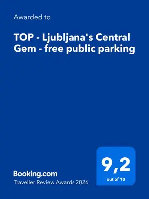 a screenshot of the top julianas central germ free public parking at TOP - Ljubljana's Central Gem - free public parking in Ljubljana