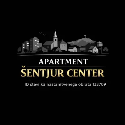 a sign for aentententententententententententent at Apartment Šentjur center in Šentjur