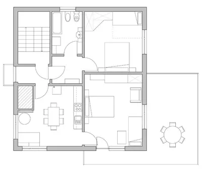 a floor plan of a house at Apartment Armic in Ljubljana