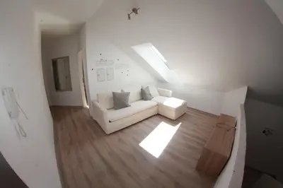 an overhead view of a living room with a couch at Panoramic View in Postojna
