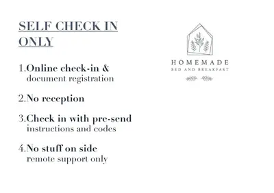 a screenshot of a cell phone screen with the text self checkin only at Cozy house close to Ljubljana center in Ljubljana