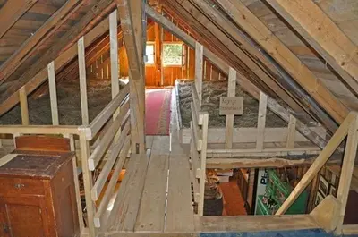 a attic of a house that is being constructed at Apartments MM in Muta