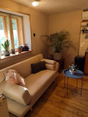 a living room with a couch and a table at Holidayapartement Sentjur 2 pers in Šentjur