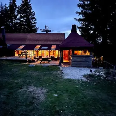 Chalet on Pohorje hill Maribor bike park next to the downhill track