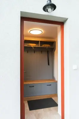 a room with a closet with a light in it at Apartment Bohinj with excellent location in Bohinj
