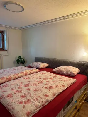 a bedroom with two beds and a couch at Piece of Heaven in Zgornje Gorje