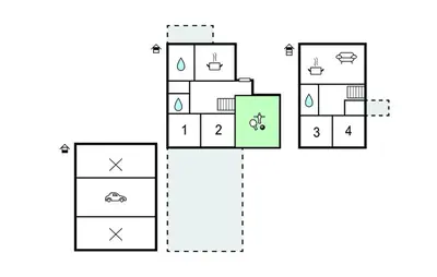 a block diagram of aominium at 4 Bedroom Beautiful Home In Sezana in Sežana