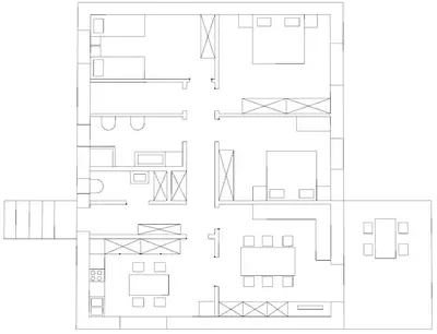 a schematic diagram of a building at Hiša Tavčar in Dutovlje