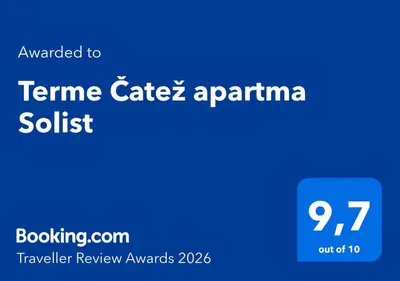 a blue sign with the words teneeline cafe zarmaarma assist at Terme Čatež apartma Solist