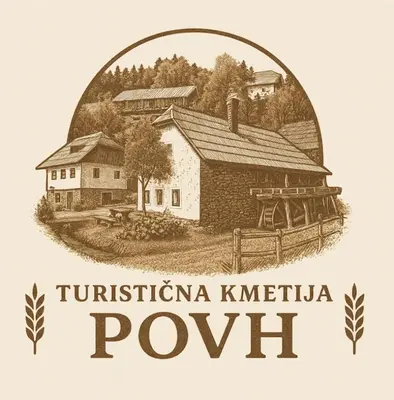 a black and white picture of a farm building at Turistična kmetija Povh in Prevalje