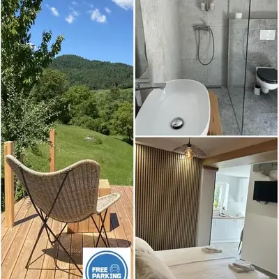 Studio apartment in nature with sauna