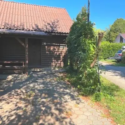 Holzhaus in der Therme Čatež - familienfreundlich