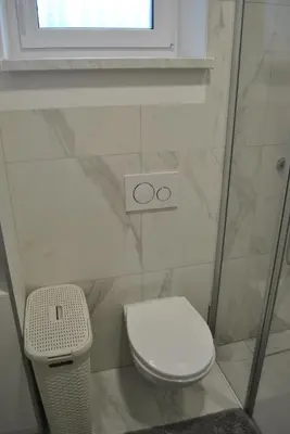 a bathroom with a toilet and a window at Prenočišča Dany APARTMA 1 in Dravograd