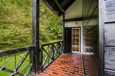 a walkway leading to a door on a building at Apartment Luna 65 in Podčetrtek