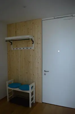 a room with a bunk bed and a door at TiliaStay in Ljubljana