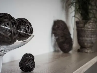 a wine glass with chocolate oreos in it on a table at Riverside Pines Luce Apartments with Balcony - Studio Apartment with Balcony in Luče