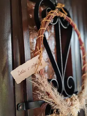 a sign that reads only guilty hanging on a door at EMIA Family House Čatež in Brežice