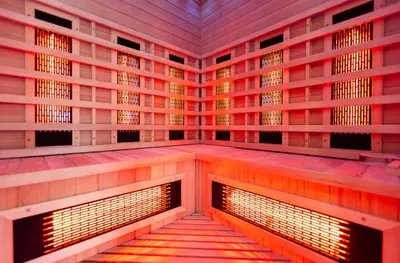 an inside view of a japanese building with lights at Apartment Angelina in Metlika