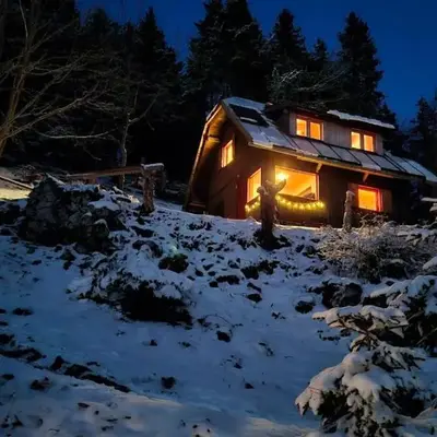 Cabin on Kobilica Off Grid Alpine Eco Retreat with Stunning Views Trail access only hike&bike