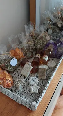 a tray of different types of pastries on a table at Being eco in Ljubljana in Ljubljana