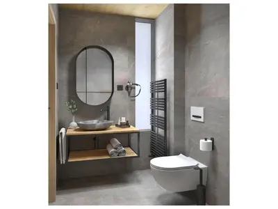 a bathroom with a sink and a mirror at Golf Apartments in Kranjska Gora