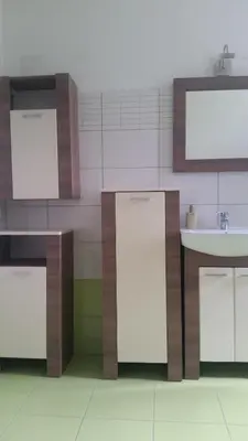 a bathroom with a sink and a white counter at Dom Vita Sticna in Ivančna Gorica